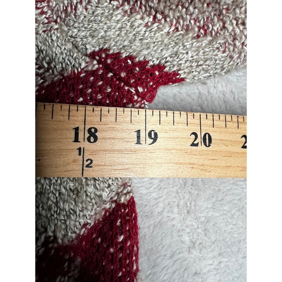 Lucky Brand Red and Cream Cardigan - Picture 8 of 9